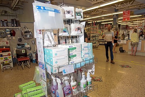 JESSE BOILY  / WINNIPEG FREE PRESS
COVID protection equipment at Diamond Athletics Medical Supplies on Wednesday. Wednesday, July 22, 2020.
Reporter: Sawatzky