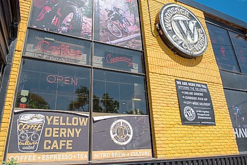 JESSE BOILY  / WINNIPEG FREE PRESS
Yellow Derny Cafe which shares a space with Woodcock cycle in St. Vital on Wednesday. Wednesday, July 22, 2020.
Reporter: Alison