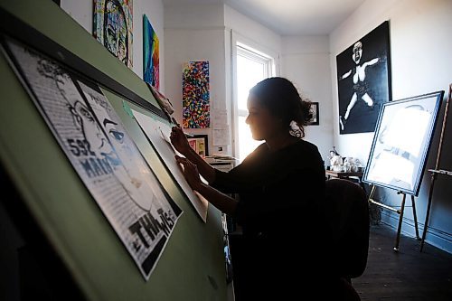 JOHN WOODS / WINNIPEG FREE PRESS
Artist Danielle Friesen is photographed in her studio in downtown Winnipeg Wednesday, July 22, 2020. 
Reporter: King/Five Things