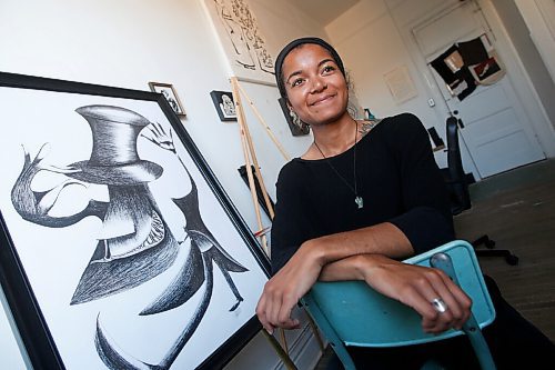 JOHN WOODS / WINNIPEG FREE PRESS
Artist Danielle Friesen is photographed in her studio in downtown Winnipeg Wednesday, July 22, 2020. 
Reporter: King/Five Things