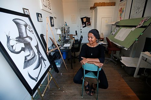 JOHN WOODS / WINNIPEG FREE PRESS
Artist Danielle Friesen is photographed in her studio in downtown Winnipeg Wednesday, July 22, 2020. 

Reporter: King/Five Things