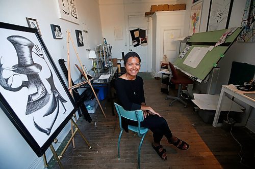 JOHN WOODS / WINNIPEG FREE PRESS
Artist Danielle Friesen is photographed in her studio in downtown Winnipeg Wednesday, July 22, 2020. 

Reporter: King/Five Things