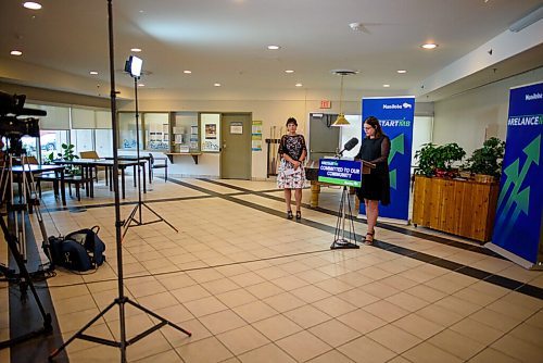 JESSE BOILY  / WINNIPEG FREE PRESS
Families Minister Heather Stefanson announced a 31 million plan in improvements for Manitoba housing properties across the province at Manitoba Housings tenant lounge in St. Boniface on Thursday. Thursday, July 23, 2020.
Reporter: Kevin