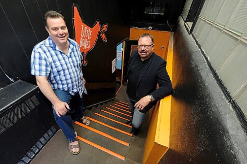 SHANNON VANRAES/WINNIPEG FREE PRESS
Jeff Klause (left) and David MacKay at Little Bones on July 23, 2020.