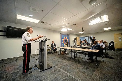 Mike Sudoma / Winnipeg Free Press
Winnipeg Police Chief Danny Smyth makes remarks on a few tragic homicide scenes the WPS had been to as he goes over the 2019 Annual Statistics Report during a press event Friday morning 
July 24, 2020