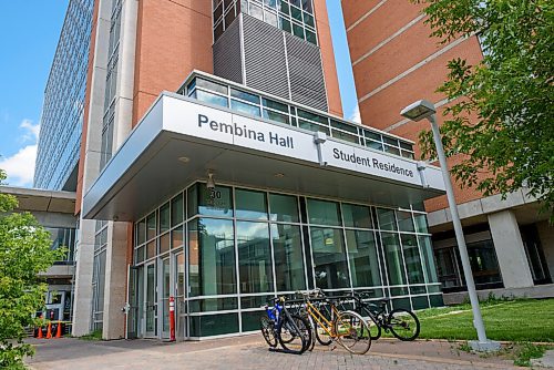 JESSE BOILY  / WINNIPEG FREE PRESS
Pembina Hall Student residence at the University of Manitoba campus on Friday. UofM will keep only two residences open for the fall semester with single occupancy.  Friday, July 24, 2020.
Reporter: Maggie