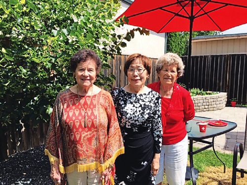 Canstar Community News 
(From left) Liliane, Moneca and Jane are part of the a coffee group known as the Morning Glories.