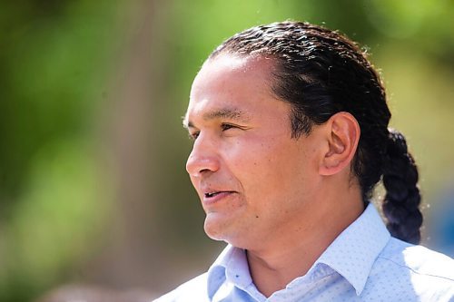 MIKAELA MACKENZIE / WINNIPEG FREE PRESS

NDP leader Wab Kinew speaks to media about an alternative plan for Manitoba schools in Winnipeg on Tuesday, July 28, 2020. For Maggie Macintosh story.
Winnipeg Free Press 2020.