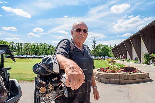 JESSE BOILY  / WINNIPEG FREE PRESS
Jack Duncan prepares to tee off at Rossmere Golf and Country Club on Tuesday. Golf has seen a rise in business this year.
Tuesday, Aug. 4, 2020.
Reporter: Jason Bell