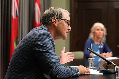 RUTH BONNEVILLE / WINNIPEG FREE PRESS

LOCAL - Covid update

Seniors and Active Living Minister Cameron Friesen along with Lanette Siragusa, chief nursing officer, Shared Health answer questions from the media during COVID update in the press briefing at the Legislative Building Tuesday.  

COVID-19 update

  
Aug 4th, 2020