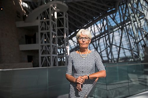 MIKAELA MACKENZIE / WINNIPEG FREE PRESS

Pauline Rafferty, acting president and CEO of the Canadian Museum of Human Rights, poses for a portrait in the museum in Winnipeg on Wednesday, Aug. 5, 2020. For Dan Lett story.
Winnipeg Free Press 2020.