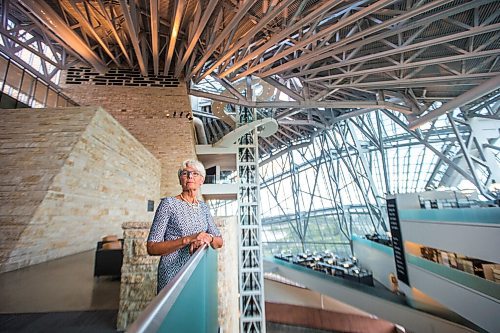 MIKAELA MACKENZIE / WINNIPEG FREE PRESS

Pauline Rafferty, acting president and CEO of the Canadian Museum of Human Rights, poses for a portrait in the museum in Winnipeg on Wednesday, Aug. 5, 2020. For Dan Lett story.
Winnipeg Free Press 2020.