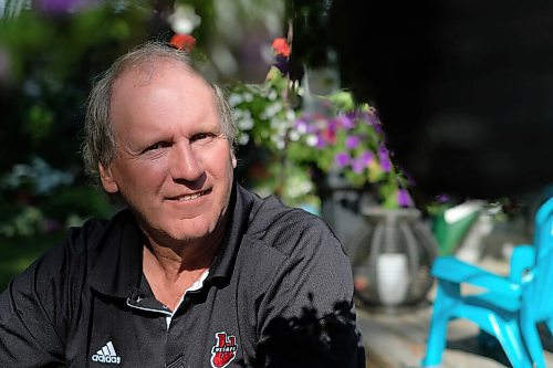 SHANNON VANRAES/WINNIPEG FREE PRESS
Phil Hudson, photographed at his Winnipeg home on August 5, 2020, is the Wesmen women's volleyball coach.