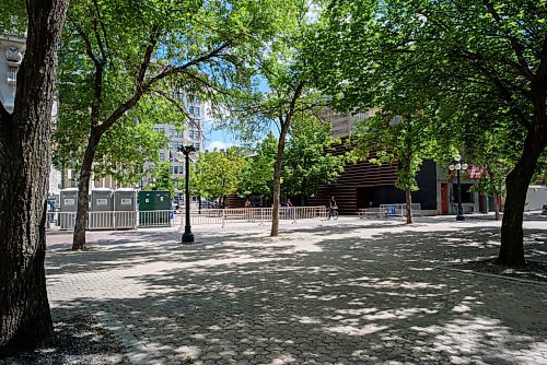 JESSE BOILY  / WINNIPEG FREE PRESS
Bijou Park will be opening on Monday. Located in front of the RRC Paterson Global foods building between The Cube and Main St. Thursday, Aug. 6, 2020.
Reporter: Ben Sigurdson