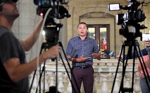 RUTH BONNEVILLE / WINNIPEG FREE PRESS

Local - Wab Kinew and UFCW 832 presser


Wab Kinew, Leader of the Official Opposition  and the UFCWs Bea Bruske hold press conference about the need for paid sick leave in Manitoba which took place in the Rotunda at the Legislative Building on Friday.
 
More info on Bruske.
Bea Bruske, Secretary-Treasurer at UFCW Manitoba and member of the UFCW Canada National Council Executive board.

 Aug 7th, 2020