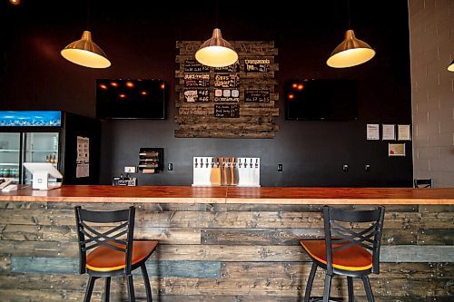 Mike Sudoma / Winnipeg Free Press
The main bar inside Oxus Brewing Companys taproom Friday afternoon
August 7, 2020