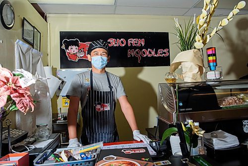 JESSE BOILY  / WINNIPEG FREE PRESS
Jack Chen, Owner of Suo Fen noodles, stops for a photos at his restaurant on Academy on Friday. Friday, Aug. 7, 2020.
Reporter: