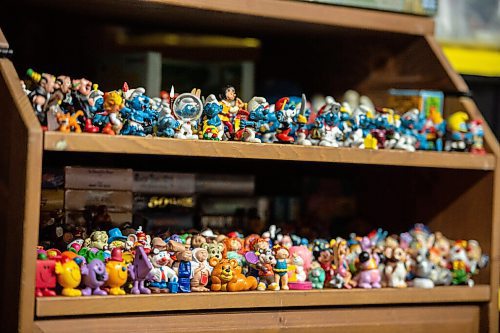 Mike Sudoma / Winnipeg Free Press
All kinds of FC figures align the shelves of Nathan Finlaysons basement laundry room. These figurines are some of Nathans favourite in his massive collection of toys and memorabilia.
August 7, 2020