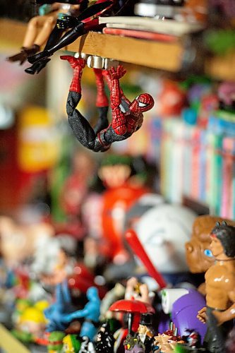 Mike Sudoma / Winnipeg Free Press
A Spider-man figurine hangs above a ton of other collectable figurines.
August 7, 2020