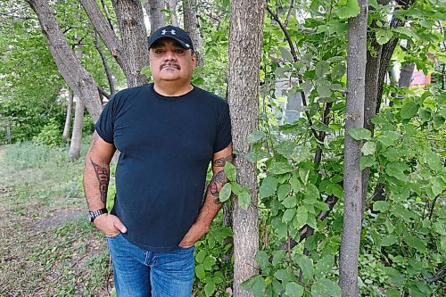 JOHN WOODS / WINNIPEG FREE PRESS
James Favel, former director of the Bear Clan, is photographed at his home in Winnipeg Sunday, August 9, 2020. Favel was removed recently by the Bear Clan board.

Reporter: Sinclair