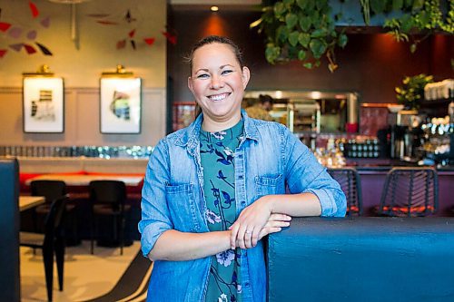 MIKAELA MACKENZIE / WINNIPEG FREE PRESS

Dana Cherski, who owns Juneberry along with three others, poses for a portrait in the new breakfast/lunch spot in Winnipeg on Monday, Aug. 10, 2020. The restaurant has been hopping since opening in July -- no small feat amid a pandemic. For Jen Zoratti story.
Winnipeg Free Press 2020.