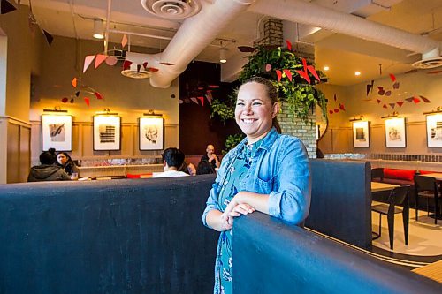 MIKAELA MACKENZIE / WINNIPEG FREE PRESS

Dana Cherski, who owns Juneberry along with three others, poses for a portrait in the new breakfast/lunch spot in Winnipeg on Monday, Aug. 10, 2020. The restaurant has been hopping since opening in July -- no small feat amid a pandemic. For Jen Zoratti story.
Winnipeg Free Press 2020.