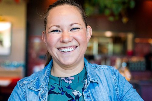 MIKAELA MACKENZIE / WINNIPEG FREE PRESS

Dana Cherski, who owns Juneberry along with three others, poses for a portrait in the new breakfast/lunch spot in Winnipeg on Monday, Aug. 10, 2020. The restaurant has been hopping since opening in July -- no small feat amid a pandemic. For Jen Zoratti story.
Winnipeg Free Press 2020.