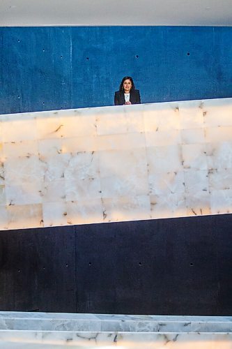 MIKAELA MACKENZIE / WINNIPEG FREE PRESS

The new CEO of the Canadian Museum for Human Rights, Isha Khan, poses for a portrait at the museum in Winnipeg on Monday, Aug. 10, 2020.
Winnipeg Free Press 2020.