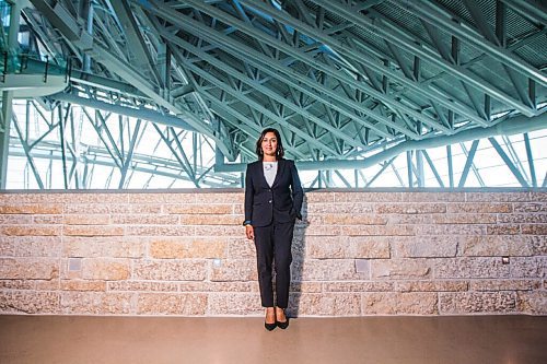 MIKAELA MACKENZIE / WINNIPEG FREE PRESS

The new CEO of the Canadian Museum for Human Rights, Isha Khan, poses for a portrait at the museum in Winnipeg on Monday, Aug. 10, 2020.
Winnipeg Free Press 2020.