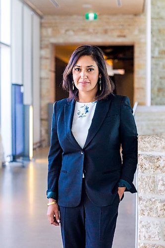 MIKAELA MACKENZIE / WINNIPEG FREE PRESS

The new CEO of the Canadian Museum for Human Rights, Isha Khan, poses for a portrait at the museum in Winnipeg on Monday, Aug. 10, 2020.
Winnipeg Free Press 2020.