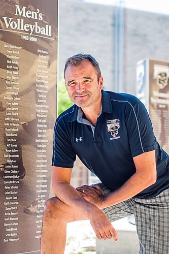 MIKAELA MACKENZIE / WINNIPEG FREE PRESS

Arnd Ludwig, new Bisons mens volleyball coach, poses for a portrait outside of the Investors Group Athletic Centre in Winnipeg on Tuesday, Aug. 11, 2020. For Taylor Allen.
Winnipeg Free Press 2020.