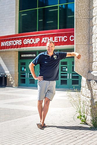 MIKAELA MACKENZIE / WINNIPEG FREE PRESS

Arnd Ludwig, new Bisons mens volleyball coach, poses for a portrait outside of the Investors Group Athletic Centre in Winnipeg on Tuesday, Aug. 11, 2020. For Taylor Allen.
Winnipeg Free Press 2020.