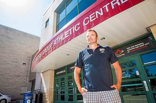 MIKAELA MACKENZIE / WINNIPEG FREE PRESS

Arnd Ludwig, new Bisons mens volleyball coach, poses for a portrait outside of the Investors Group Athletic Centre in Winnipeg on Tuesday, Aug. 11, 2020. For Taylor Allen.
Winnipeg Free Press 2020.