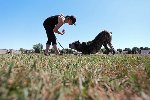 RUTH BONNEVILLE / WINNIPEG FREE PRESS

local - dog training

Photo of  Leesa Westwood co-owner of  Pliant Pack Positive Dog Training with one of her dogs, Hades, teaching him how to bow at Riccardo De Thomasis Park Monday. 

Subject: Leesa Westwood (hat) and Emily Lowes  are the co-owners of Pliant Pack Positive Dog Training. Photos of them with their different dogs doing tricks and training techniques at Riccardo De Thomasis Park Monday. 

See Eva Wasney's story

 Aug 10th, 2020