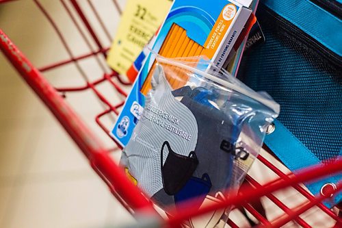 MIKAELA MACKENZIE / WINNIPEG FREE PRESS

Non-medical face masks with school supplies for a photo illustration in Winnipeg on Wednesday, Aug. 12, 2020. For Maggie Macintosh story.
Winnipeg Free Press 2020.