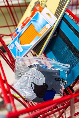 MIKAELA MACKENZIE / WINNIPEG FREE PRESS

Non-medical face masks with school supplies for a photo illustration in Winnipeg on Wednesday, Aug. 12, 2020. For Maggie Macintosh story.
Winnipeg Free Press 2020.