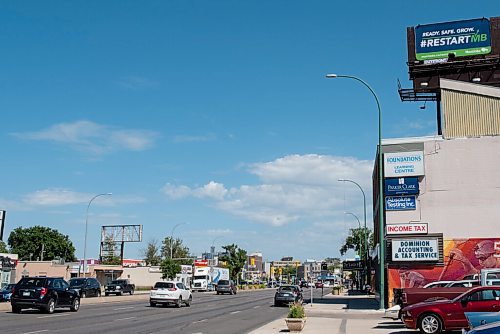 JESSE BOILY  / WINNIPEG FREE PRESS
A Restart MB sign along Portage Ave. on Wednesday. The Manitoba government has launched an advertising campaign for Restart MB promoting the reopening of the economy.  Wednesday, Aug. 12, 2020.
Reporter: