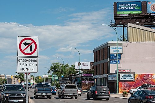 JESSE BOILY  / WINNIPEG FREE PRESS
A Restart MB sign along Portage Ave. on Wednesday. The Manitoba government has launched an advertising campaign for Restart MB promoting the reopening of the economy.  Wednesday, Aug. 12, 2020.
Reporter: