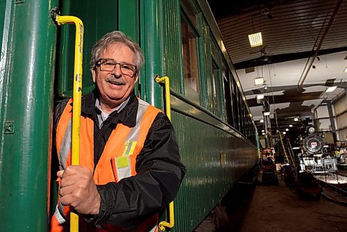 JESSE BOILY  / WINNIPEG FREE PRESS
Paul Newsome,  general manager of the Vintage Locomotive Society, stops for a photo at Prairie Dog Central Railway on Thursday. Newsome started as a volunteer wiping down engines at Prairie Dog Central Railway. Thursday, Aug. 13, 2020.
Reporter: Aaron Epp