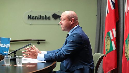 RUTH BONNEVILLE / WINNIPEG FREE PRESS

Local - COVID update at Leg

Photos of Chef Provincial Public  Health Officer, Dr. Brent Roussin, holds press conference at the Legislative Building with COVID updates on Friday. 

 Aug 14th, 2020