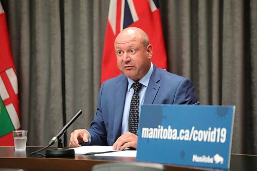 RUTH BONNEVILLE / WINNIPEG FREE PRESS

Local - COVID update at Leg

Photos of Chef Provincial Public  Health Officer, Dr. Brent Roussin, holds press conference at the Legislative Building with COVID updates on Friday. 

 Aug 14th, 2020