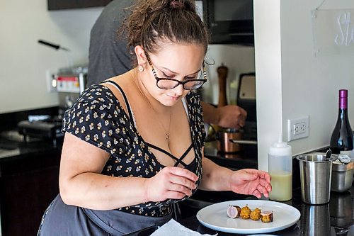 MIKAELA MACKENZIE / WINNIPEG FREE PRESS

Joshua Zacharias and Samantha Moran, the chefs behind Stefan (a high-end supper club they run out of their downtown apartment), pose for a photo in their kitchen in Winnipeg on Monday, Aug. 17, 2020. For Eva Wasney story.
Winnipeg Free Press 2020.