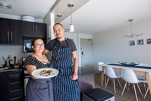 MIKAELA MACKENZIE / WINNIPEG FREE PRESS

Joshua Zacharias and Samantha Moran, the chefs behind Stefan (a high-end supper club they run out of their downtown apartment), pose for a photo in their kitchen in Winnipeg on Monday, Aug. 17, 2020. For Eva Wasney story.
Winnipeg Free Press 2020.