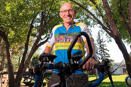 JESSE BOILY  / WINNIPEG FREE PRESS
Arvid Loewen, 63, has been using his cycling adventures to bring awarness and raise almost $8 million for Mully Children's Family, an orphanage in Kenya. on Monday. Monday, Aug. 17, 2020.
Reporter: Aaron Epp
