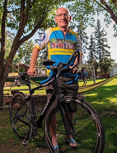 JESSE BOILY  / WINNIPEG FREE PRESS
Arvid Loewen, 63, has been using his cycling adventures to bring awarness and raise almost $8 million for Mully Children's Family, an orphanage in Kenya. on Monday. Monday, Aug. 17, 2020.
Reporter: Aaron Epp