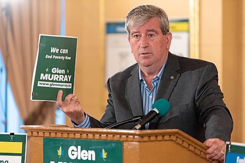 JESSE BOILY  / WINNIPEG FREE PRESS
Glen Murray, current Green Party of Canada Leadership Candidate, speaks to media where he showed his plan to help end poverty in Canada at the Fort Gary Hotel in the Provencher Room on Wednesday. Wednesday, Aug. 19, 2020.
Reporter: