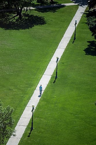 MIKAELA MACKENZIE / WINNIPEG FREE PRESS

Folks walk through the trees on the Manitoba Legislative Building grounds, as seen from the Woodsworth Building, in Winnipeg on Wednesday, Aug. 19, 2020. For Gabrielle Piche story.
Winnipeg Free Press 2020.