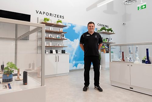 JESSE BOILY  / WINNIPEG FREE PRESS
Trevor Duncan, manager at Delta 9 cannabis store, stops for a photo at the Kenaston location on Wednesday. Delta 9 has seen profits continue to rise. Wednesday, Aug. 26, 2020.
Reporter: