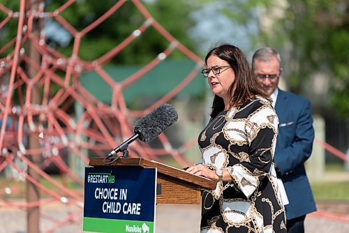 JESSE BOILY  / WINNIPEG FREE PRESS
Families Minister Heather Stefanson announces the Manitoba government is investing more than $22 million to improve and create child care spaces on Wednesday. Wednesday, Aug. 26, 2020.
Reporter: