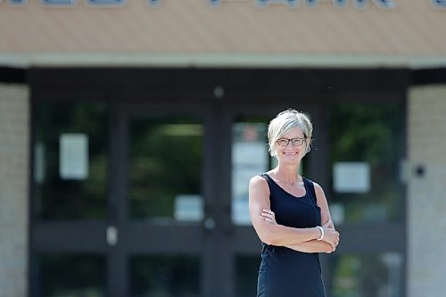 SHANNON VANRAES/WINNIPEG FREE PRESS
Winnipeg English teacher, Darcia Jones, wants the province to postpone the provincial exams for 2020-21. 

(Note: She was photographed at River West Park School, although she doesn't teach there, rather she lives nearby.)
